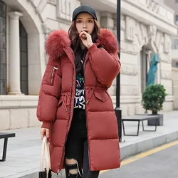 Winter Women Parka Long Puffer Jacket Ladies Bubble Coat Women Thick Warm Down Cotton Jackets Female 3XL