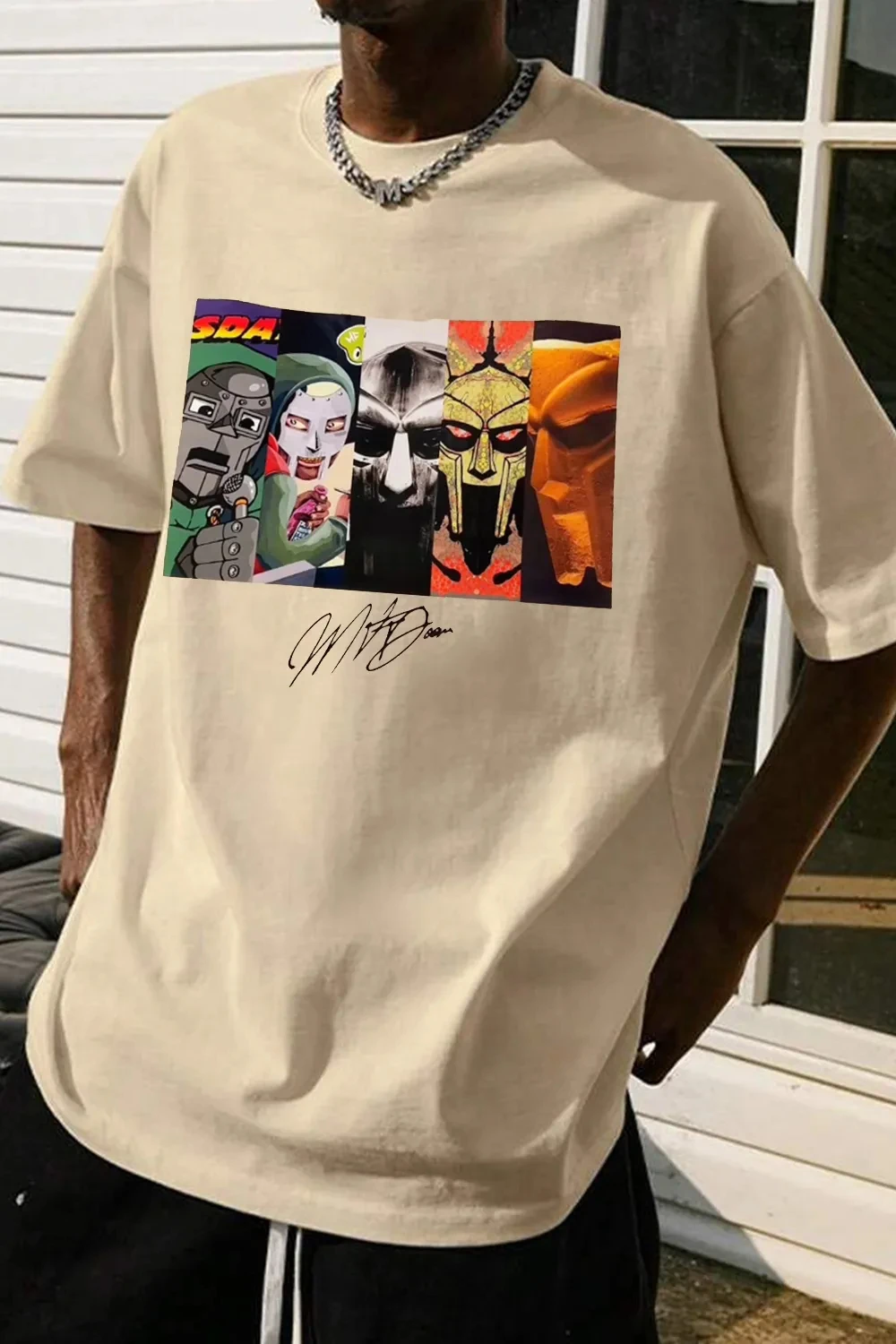 2026 Mf Doom Music Tee Printed Cotton T-shirt Men's Summer Casual Top Short Sleeve Classic Male Women Tee Unisex