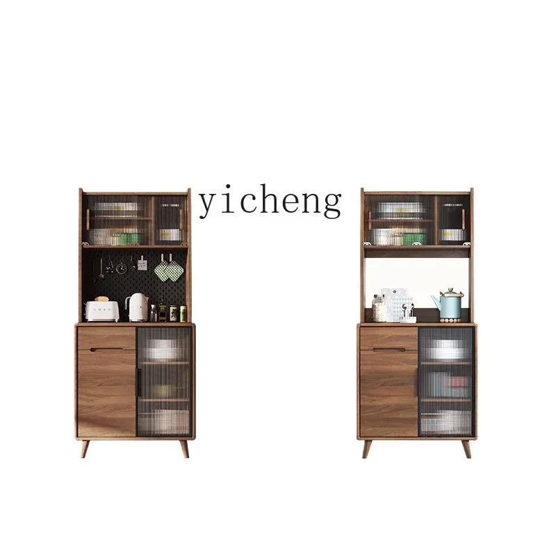 

HSN dining side against the wall kitchen storage cupboard solid wood frame living room tea cabinet wine cabinet