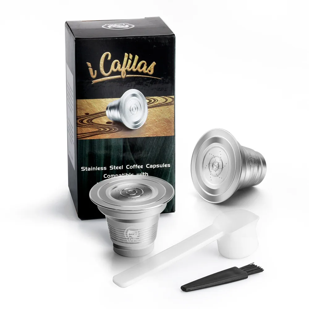 For L\'Or Barista LM8012/60 Cafe capsules refillable XXL Coffee Capsule Pod Piano Noir Machine Stainless Steel Coffee filters