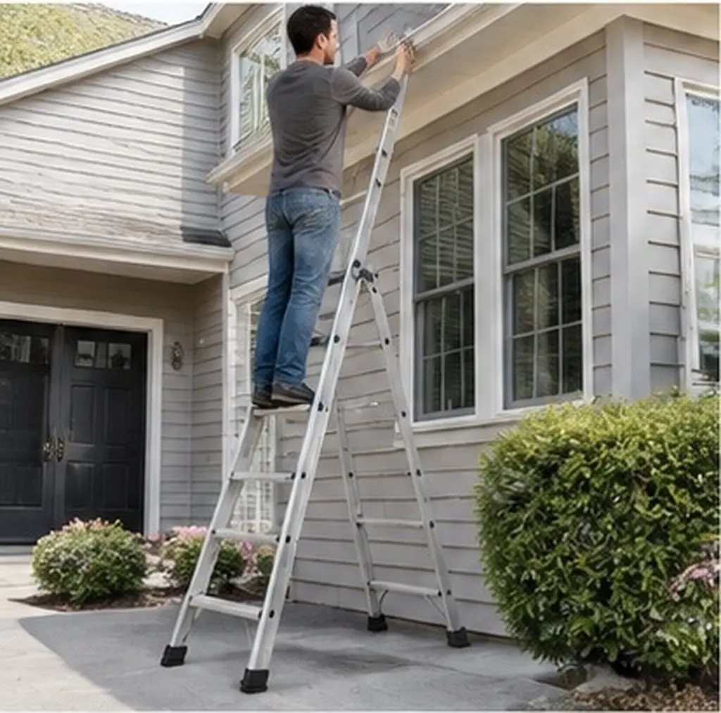 6Pcs Ladder Protective Feet Sturdy Rubber Non-Slip Insulated Pads for Step Extension Folding Ladders Stability Guard