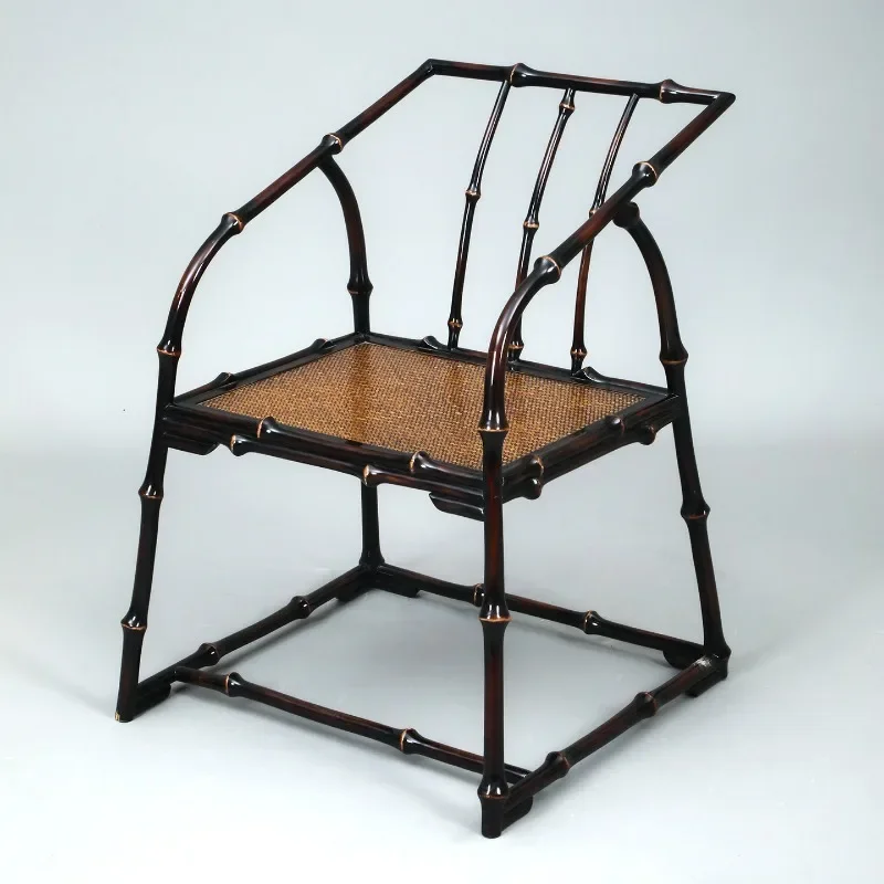 Bamboo woven Chinese old-fashioned bamboo chair master chair backrest surrounding