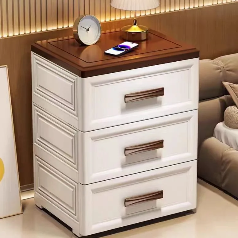Drawer storage cabinet Household multi-layer plastic storage cabinet Wardrobe bedside table Sundries sorting storage box