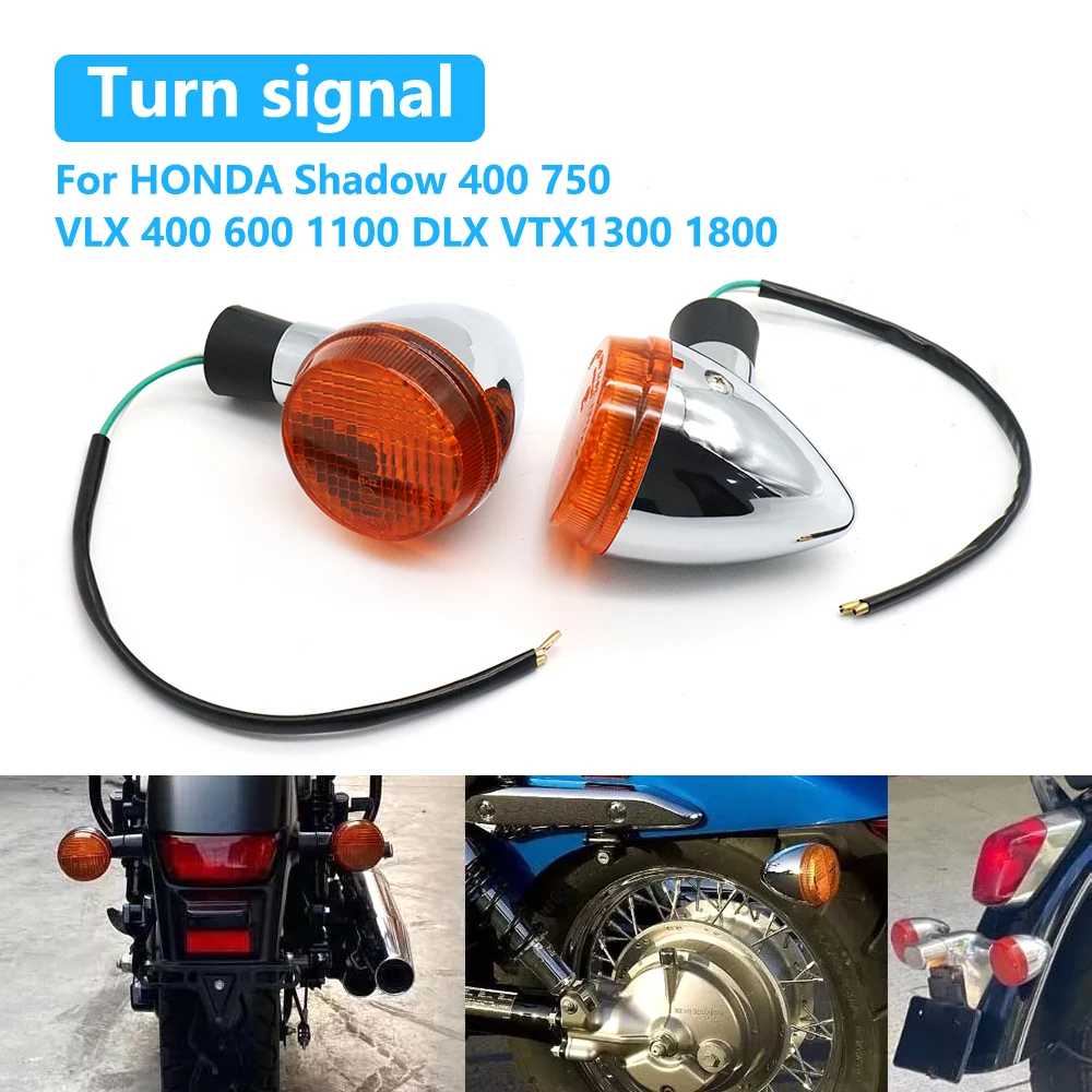 

VT 400 750 Front Rear Turn Signal Light Indicator Blinker Lamp For Honda Shadow VT400 VT750 Steed 400 600 Magna 250 750 VTX1300
