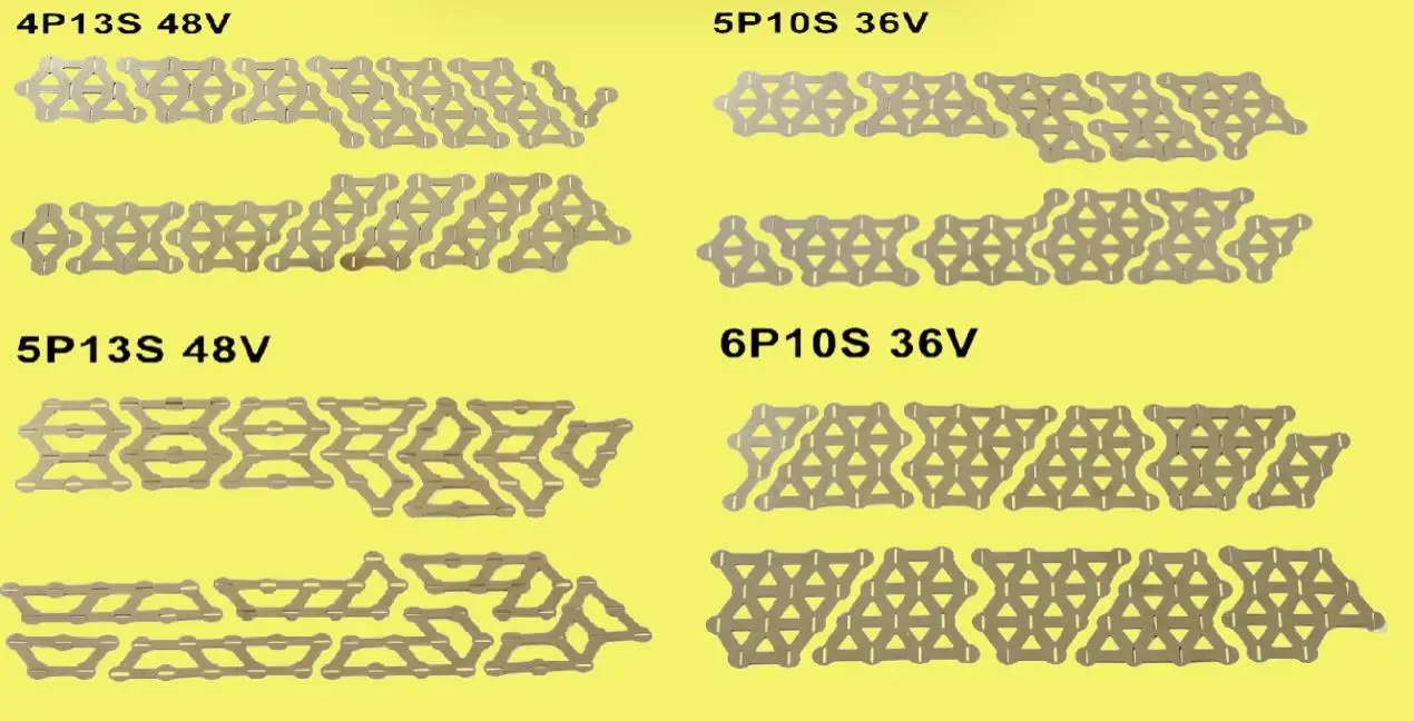 Taśmy z niklu dla Hailong 1-2 eBike grubość baterii 0.15mm 36V 10S6P 48V 13S5P Fit DIY Hailong EBike akumulator 10S 6P 13S 5P