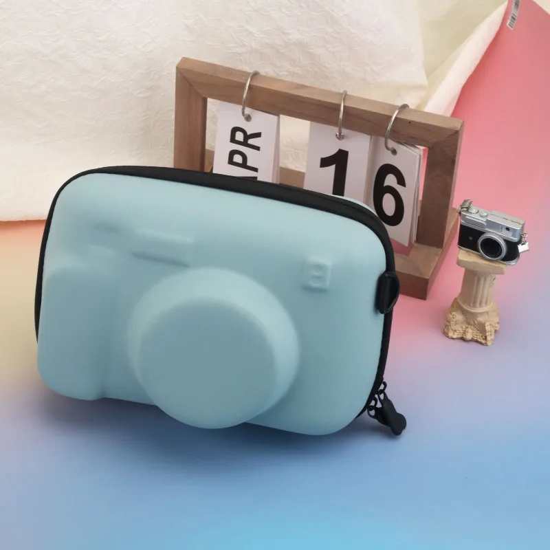 For Fujifilm Instax Wide400 Instant Camera Retro PU Leather Pouch EVA Hard Protective Sleeve Photography Storage Shockproof