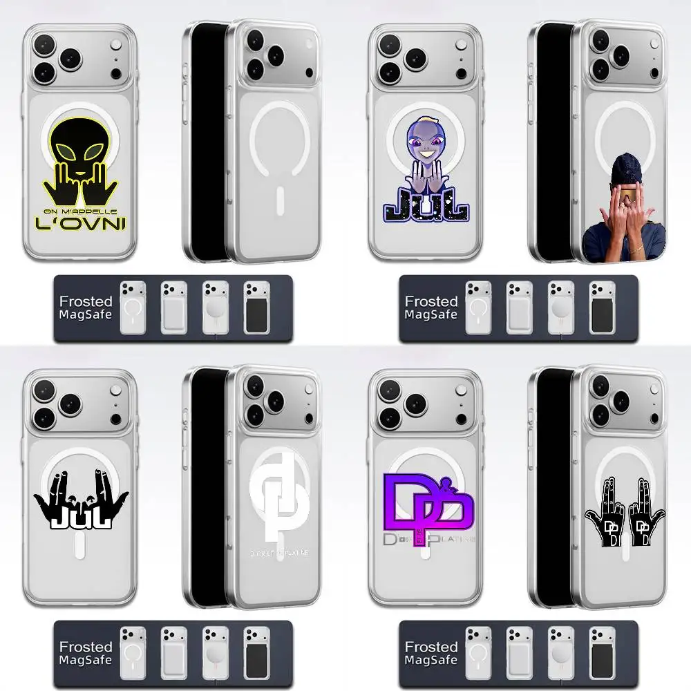 

Чехол для телефона Rapper J-JUL для iPhone 17,16,15,14,13,12,11,Pro,Max,Plus,E,Air,Mini Magsafe Transparent