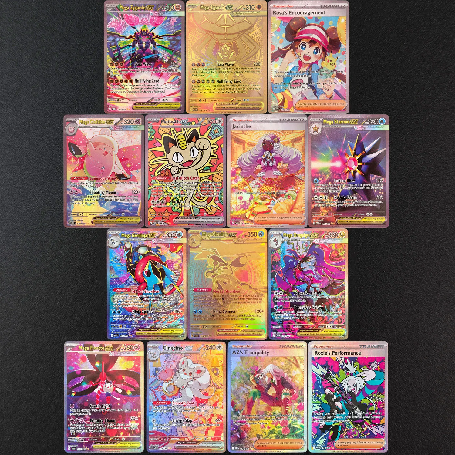 DIY Proxy PKM English Chaos Rising Perfect Order Mega Evolution Ascended Heroes CRI POR MEG ASC PFL Carte de jeu