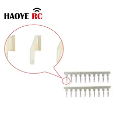 Haoye 20 pcs Micro Swing Keeper Hole1/1.2 Length11mm Fit 1/1.2mm Rod For RC Airplanes Parts Aircraft Jet Replacements 2 Rows/lot