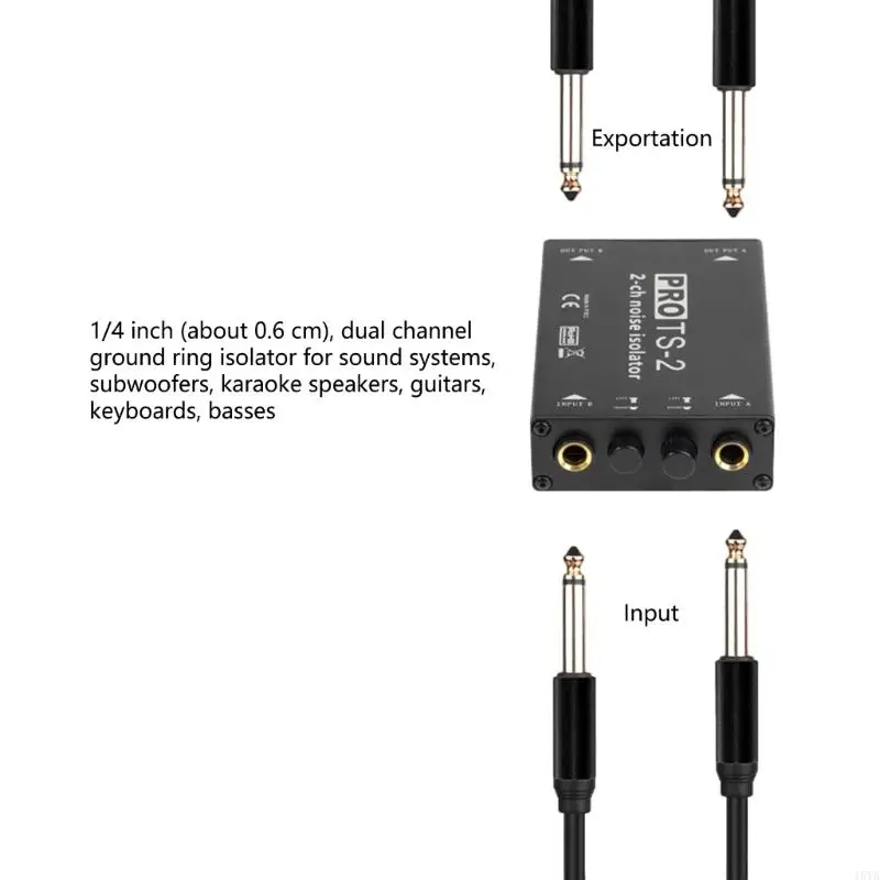 15YA 6.5mm Ground Rings Noise Isolator Noise Filter for Car Sound Home Stereo Systems Eliminate Buzzing Noise Completely