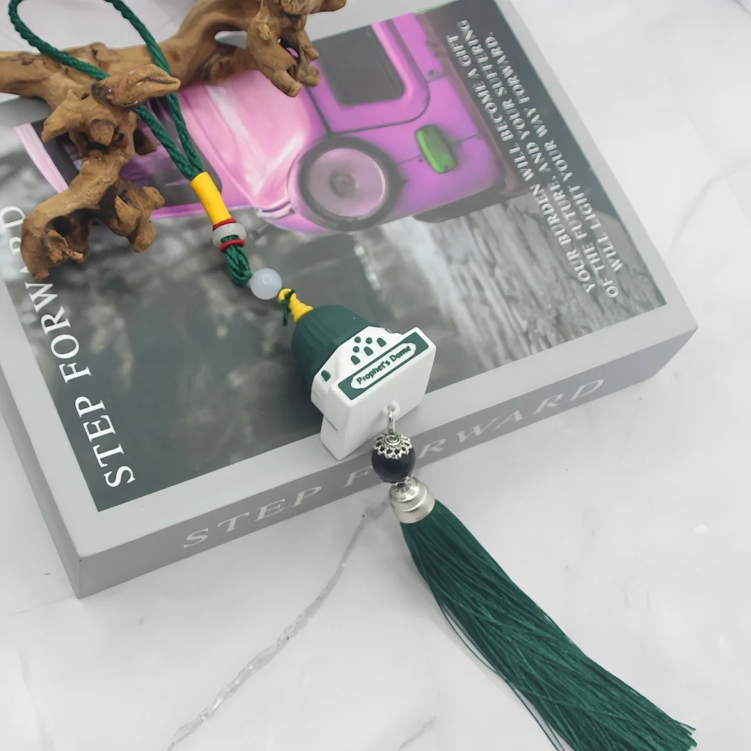 Kaaba Pendant Moon Ramadan Decoration Car Pendant Hanging Mosque Muslim Souvenir Church Utensils Decor