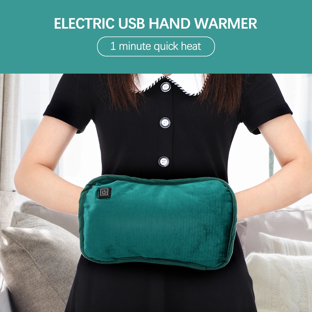 

Electric Hand Warmer Winter USB Charging Graphene Heating Flannel Warmer Bag For Hand Abdomen Back Waist Adjusted Thermostat