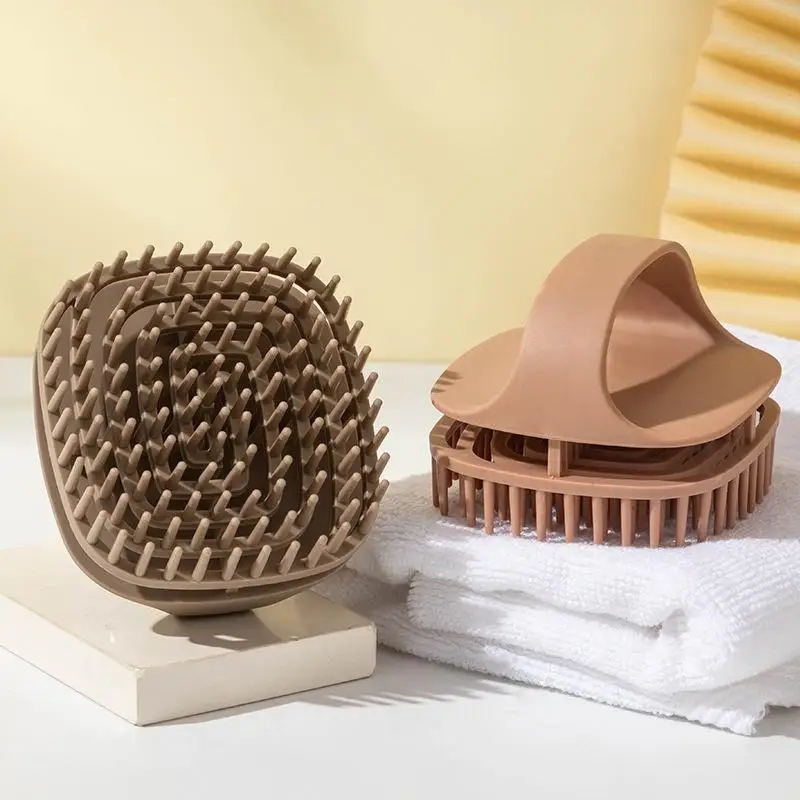 Scalp Massage Shampoo Brush 1Pcs Deep Cleaning Soft Bristles Non Slip Handle Multi-Functional Scalp Massager for Wet Dry Hair