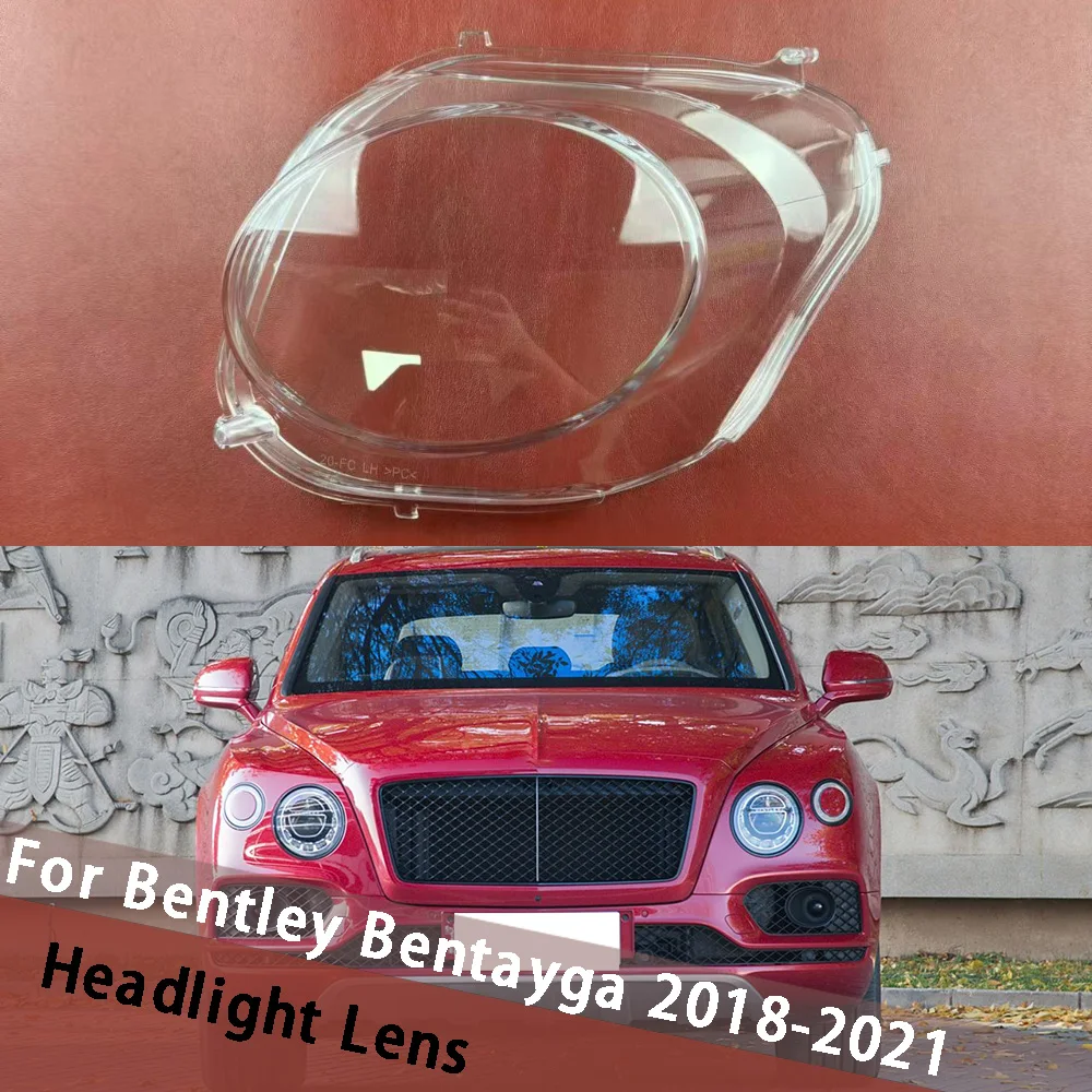 

For Bentley Bentayga 2018-2021 (Small) Headlight Cover Clear Lampshade Headlamp Shell Plexiglass Replace Original Lens Housing
