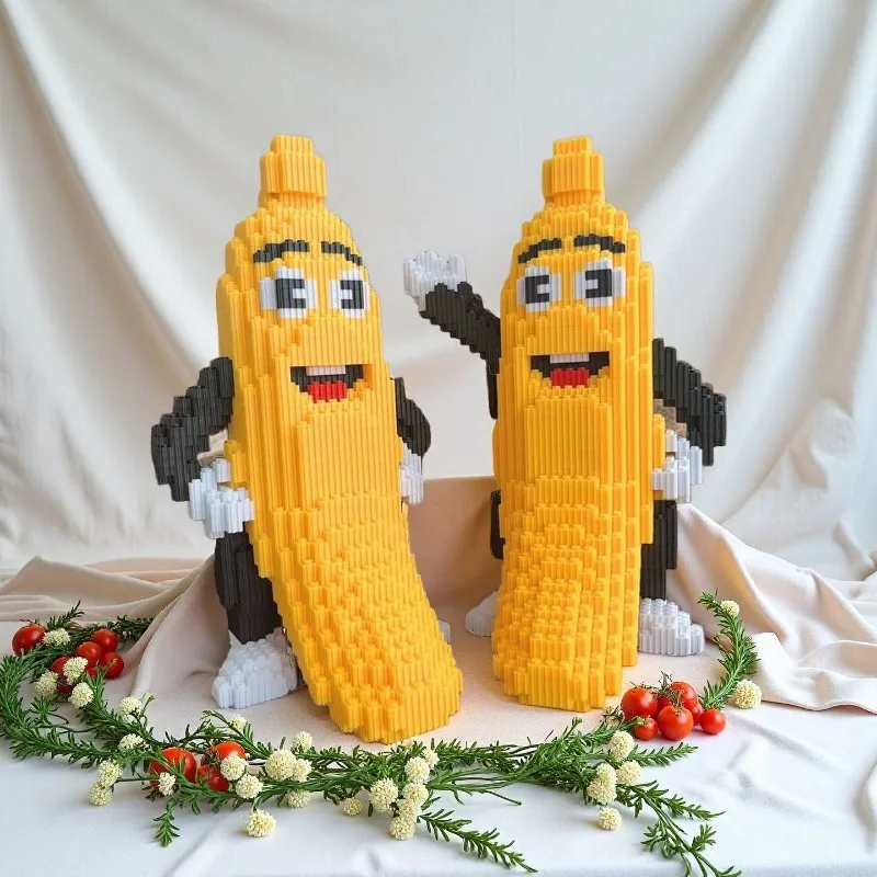 

Новые развивающие строительные блоки «Большой банан» с мелкими деталями, прочные, креативные, идеальный подарок на день рождения для мальчиков и девочек