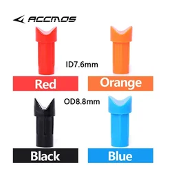 50pcs Half-moon Arrow Nocks for ID 4.2mm/6.2mm/7.6mm Carbon Arrow Shaft