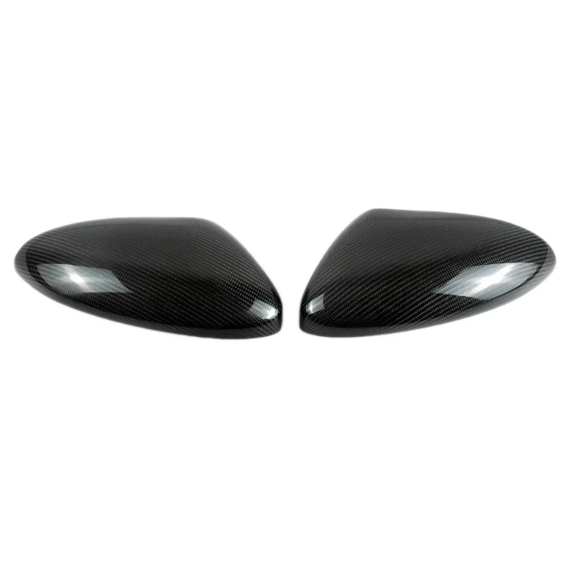 

2Pcs Side Rear View Mirror Cover Trim for Porsche 718 Boxster Cayman 2016-2018 Carbon Fiber Side Wing Mirror