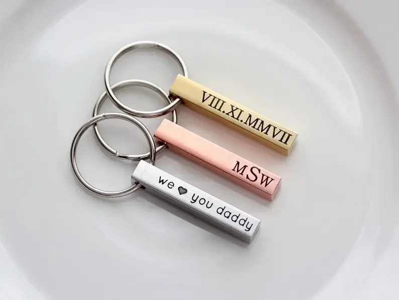 

Custom Bar Keychain Custom Personality Drive Safe Keyring Custom Name Text Gift for Men and Women Jewelry 2023