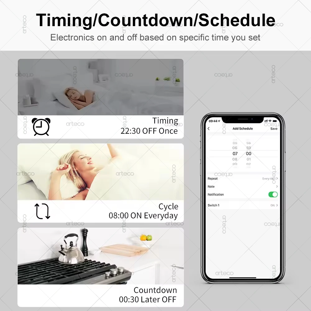 Tuya ZigBee 3.0 Lichtschakelaarmodule 16A MiNi DIY Breaker Ondersteunt 2-wegbediening Smart Life App Afstandsbediening voor Alexa Google