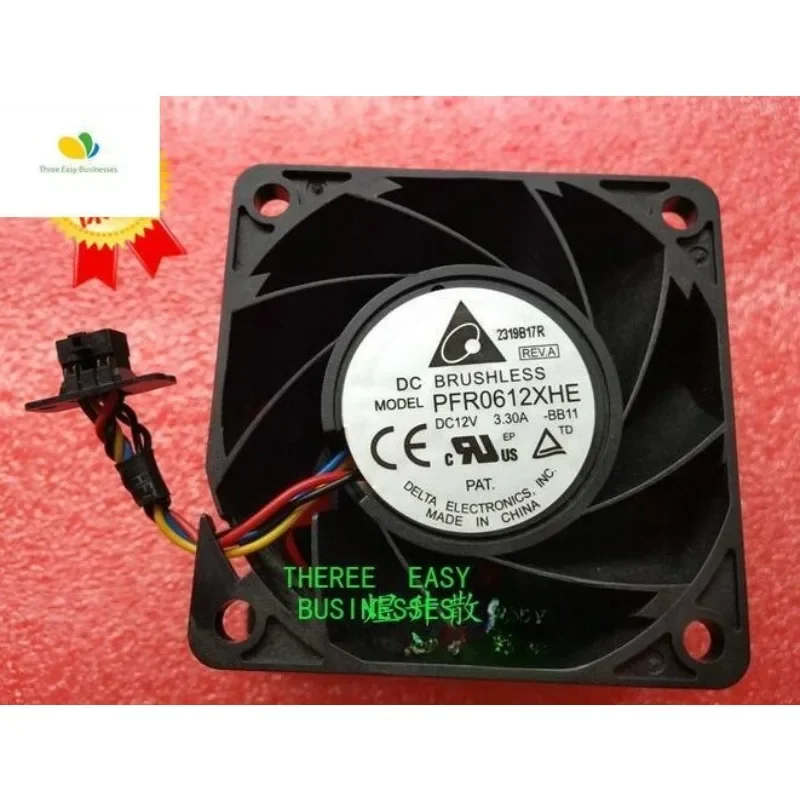 6038 PFR0612XHE DC12V 3.30A 60*60*38MM 4 Line Server Air Fan Violence