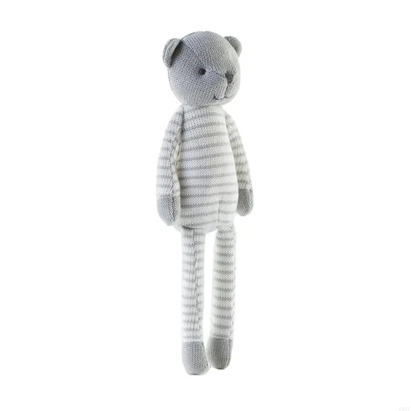 

62CF 14In Plush Figure Toy Bear Stuffed Sleeping Interactive Bear Washable for Baby Girlfriends Birthday