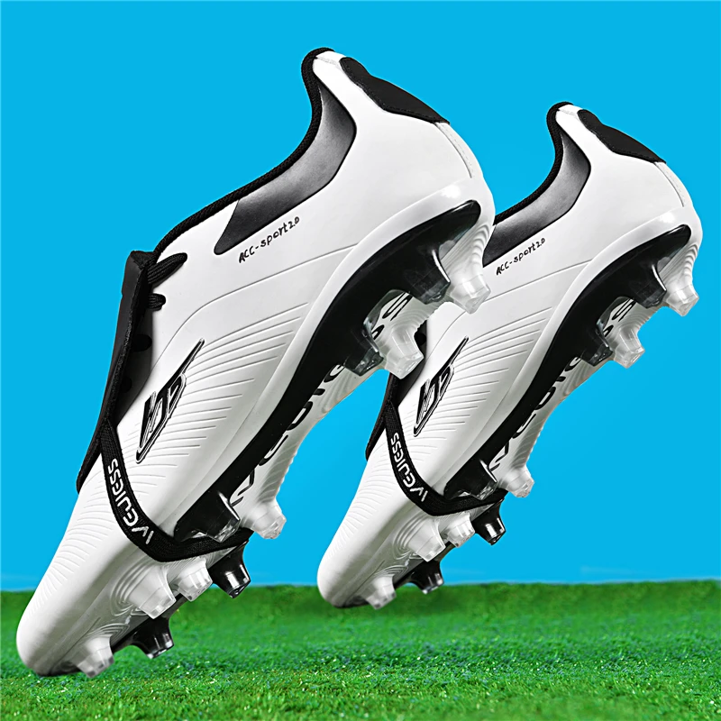 W20 High Quality Mens Soccer Shoes Non-Slip Turf Soccer Cleats for Kids TF/FG Training Football Boots Chuteira Campo size35-45