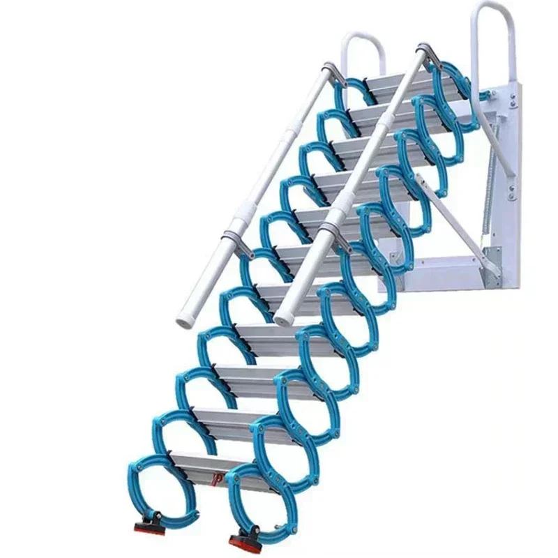 Cheap And Fine Staircase Steel Plate Duplex Indoor Concealed Small Unit Loft Villa Household Wall SupportHot Sales