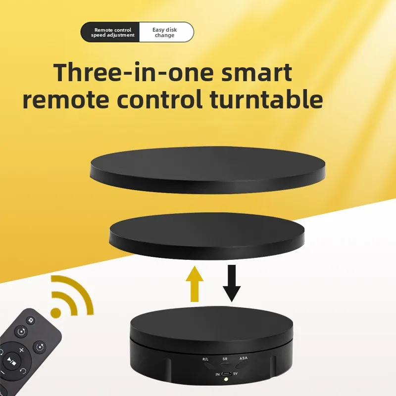 Electric Display Stand Three-in-one Combination Intelligent Remote Control Speed Regulation Angle Display Turntable