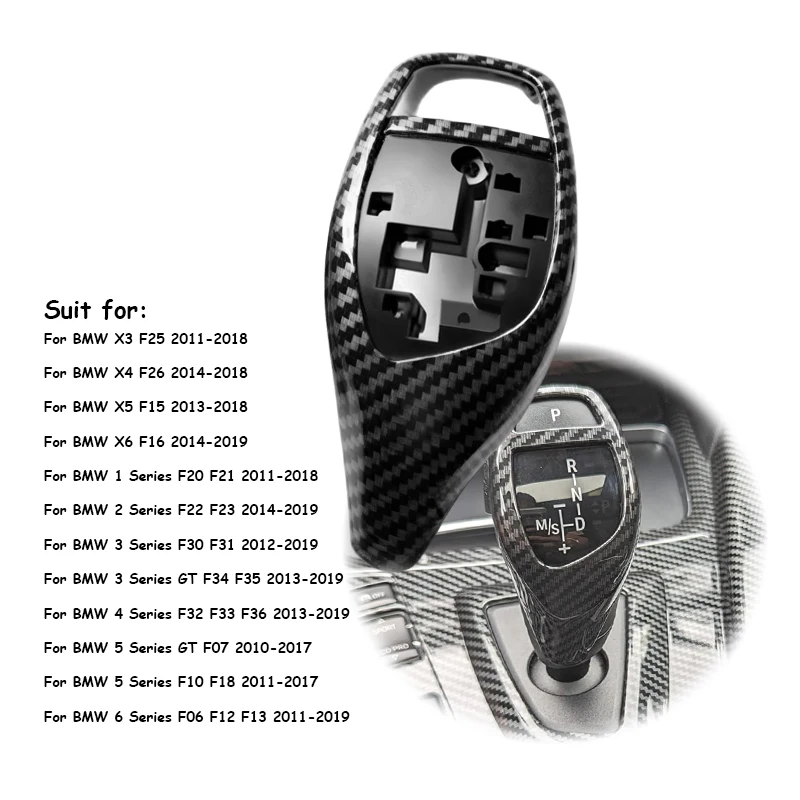 1 قطعة F18 مقبض ناقل حركة السيارة اكسسوارات غطاء لوح أزرار لسيارات BMW X3 F35 F36 GTF07 GTF34 مقبض في السيارة تعديل ملصق مائي #3