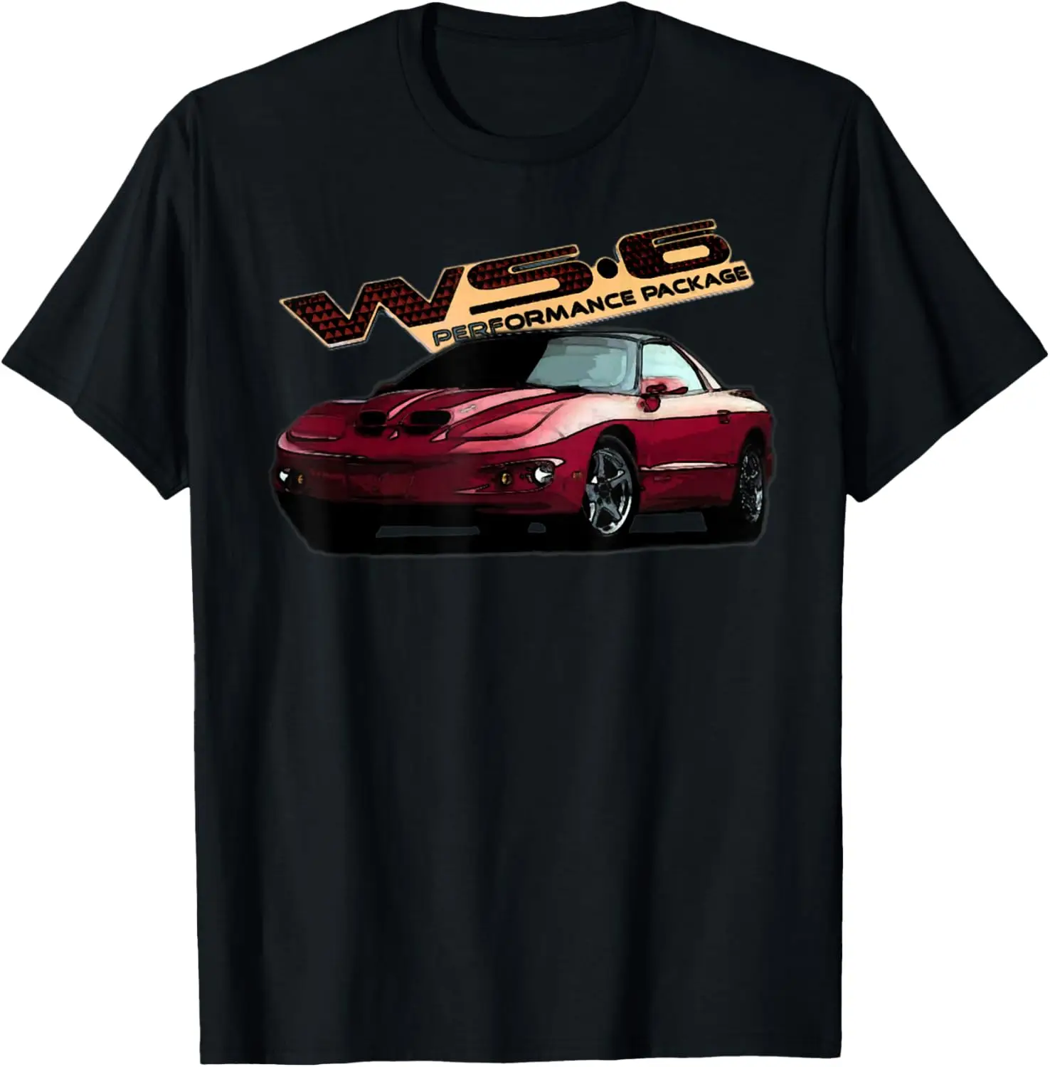 

Футболка Bandit Trans Am WS6 4-го красного цвета Muscle Red Cars