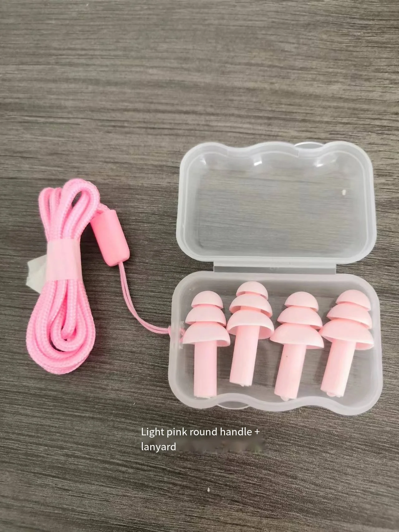 1 set of 2 pairs of boxed round handle earplugs, sleep swim shooting outdoor anti-mute earplugs