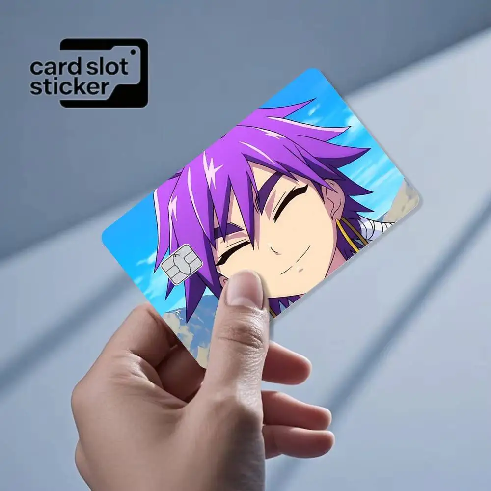 Anime Magi The Labyrinth of Magic  Credit Card HD Stickers Game Card Decal Small Chip Waterproof Sticker Gift