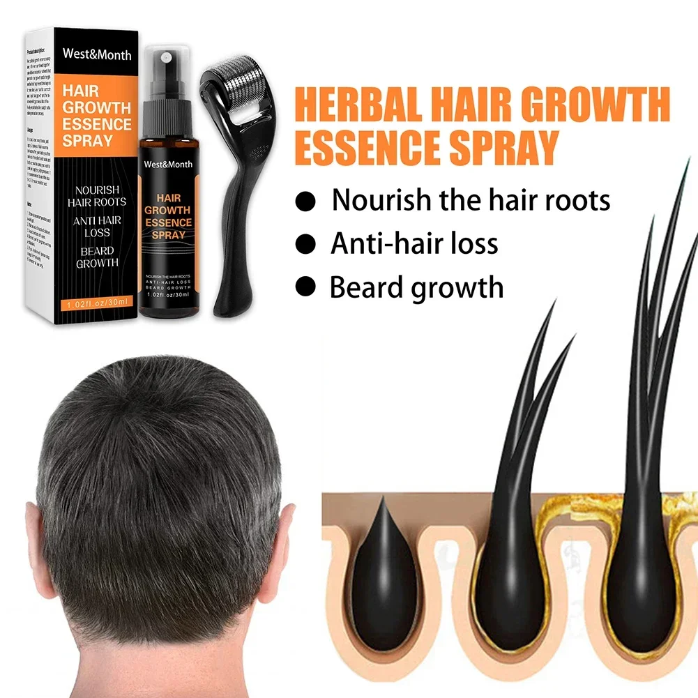 Fast Hair Growth for Men Beard Growth Kit Hair Oil Care Ginger Anti Hair Loss Scalp Treatment Grow Serum Products Beauty Health