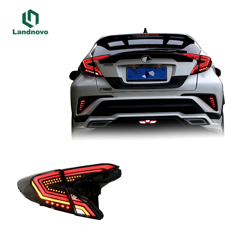 

Landnovo body parts car assembly taillight led lamp replacement For toyota CHR 18-21 led tail light