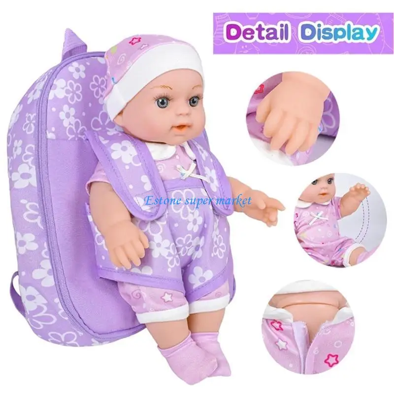 090B Life Like Baby Reborns poppenspeelgoed met bloemenrugzakdragers verzamelspeelgoed