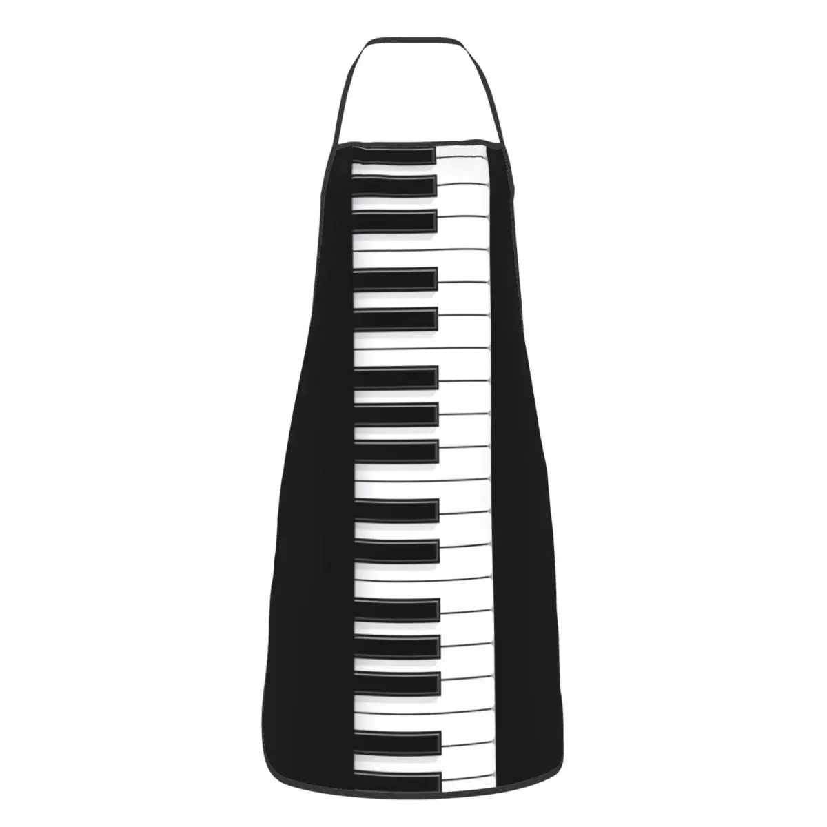 Custom Unisex Piano Keyboard 025 Bib Apron Adult Women Men Chef Tablier Cuisine for Kitchen Cooking Gardening