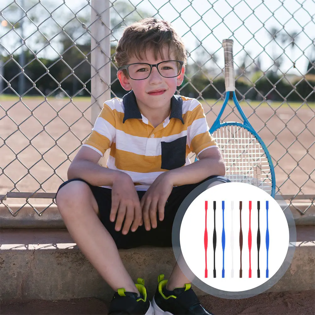 

8Pcs Glasses Rope Nonslip Silicone Eyeglass Strap Lightweight Flexible Holder for Sports Swimming Reading Anti-Skid Eyewear