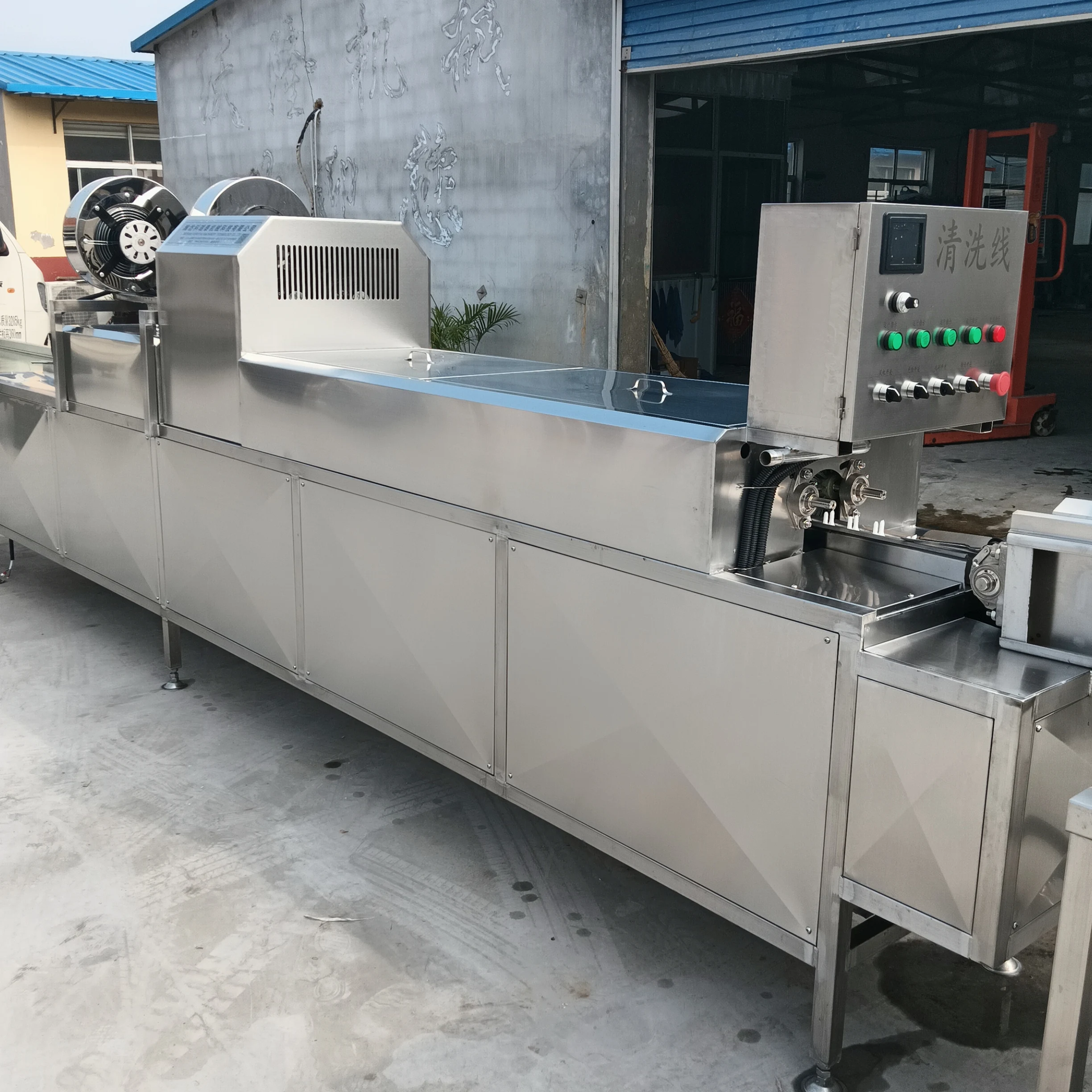 3 صفوف. ناقل ومجفف غسيل البيض الصناعي، غسالة البيض الأوتوماتيكية/نظام غسيل البيض القابل للتخصيص