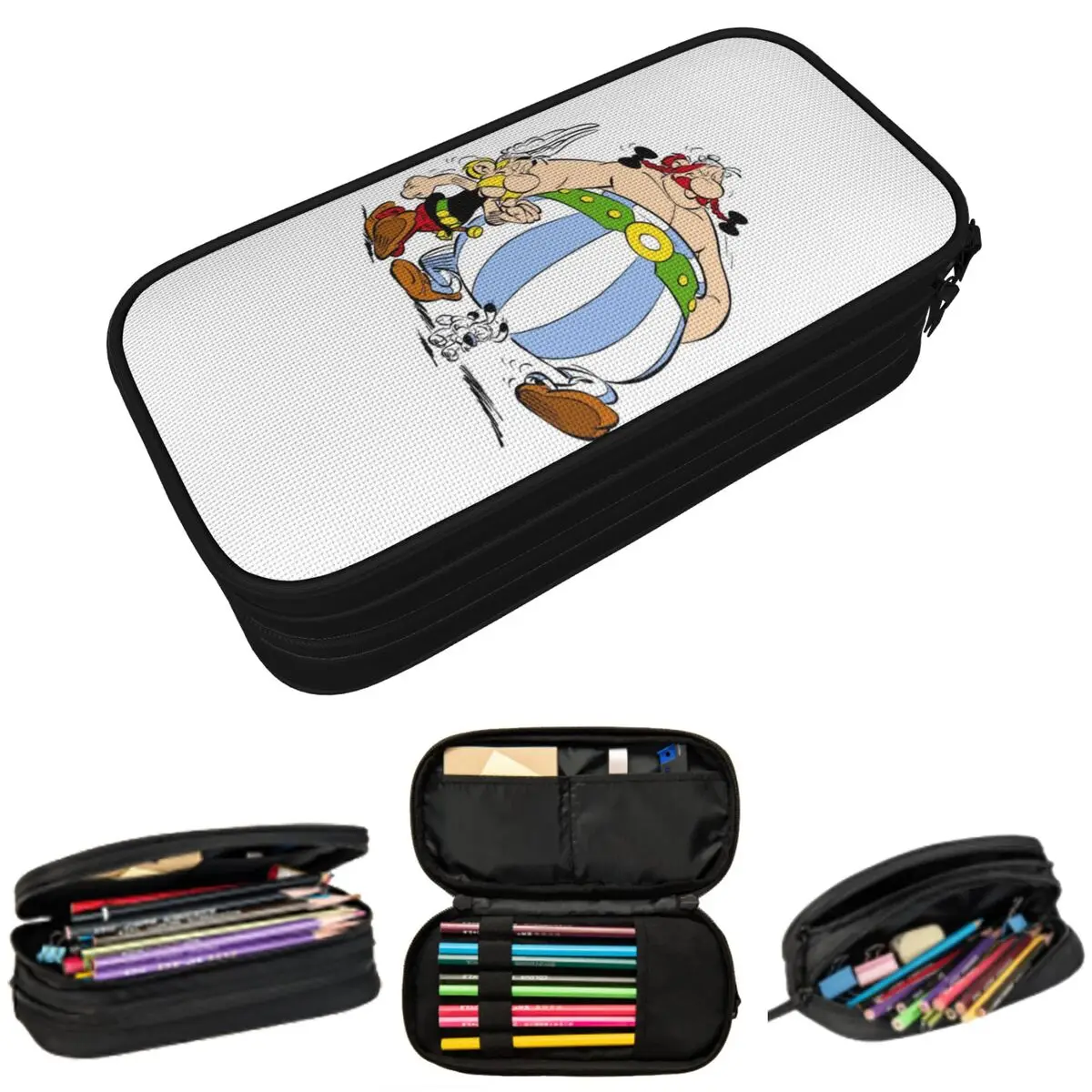 

Asterix And Obelix Pencil Cases Large Storage Pen Bags Pen Box Pencil Pouch For Boys Girls Students Stationery School Office
