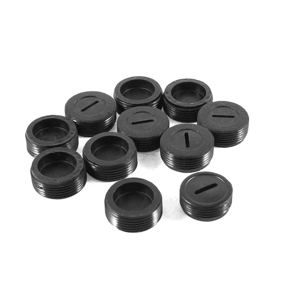 

10 Pairs Power Tool Parts Carbon Brush Cover 14Mm Round Rubber Nut Stopper Holder Caps Case Angle Grinder Accessories