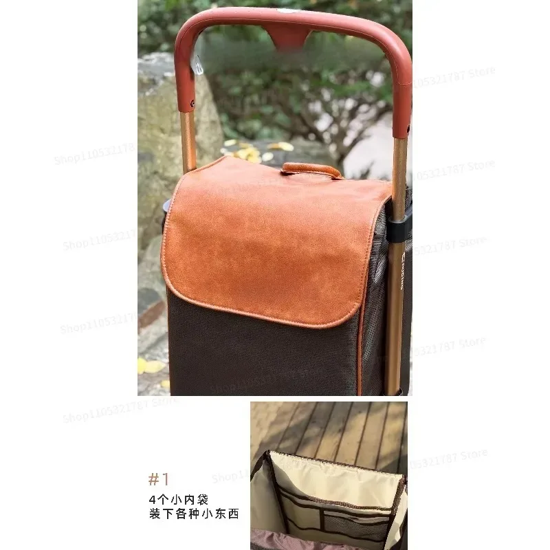 For Support The Elderly, Trolley, One-handed Brake, Shopping, Walking, Travel, Tie Rod Telescopic and Portable