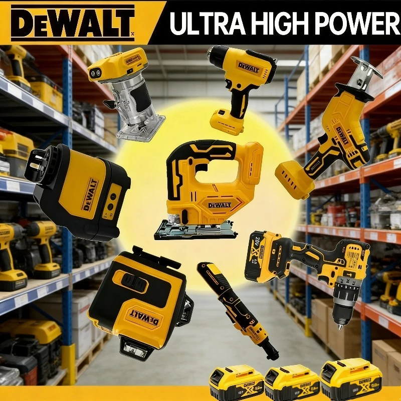 

Dewalt Portable Brushless Electric Wrench Cordless Multifunctional Power Tools Heat Gun, Polisher, Air Pump,Cutter Power Tools