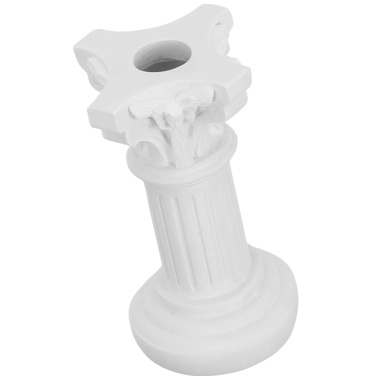 

1pc Mini Roman Pillar Decorative Column Home Wedding Party Decor Small Resin Holder Plant Stand Table Desk Decoration