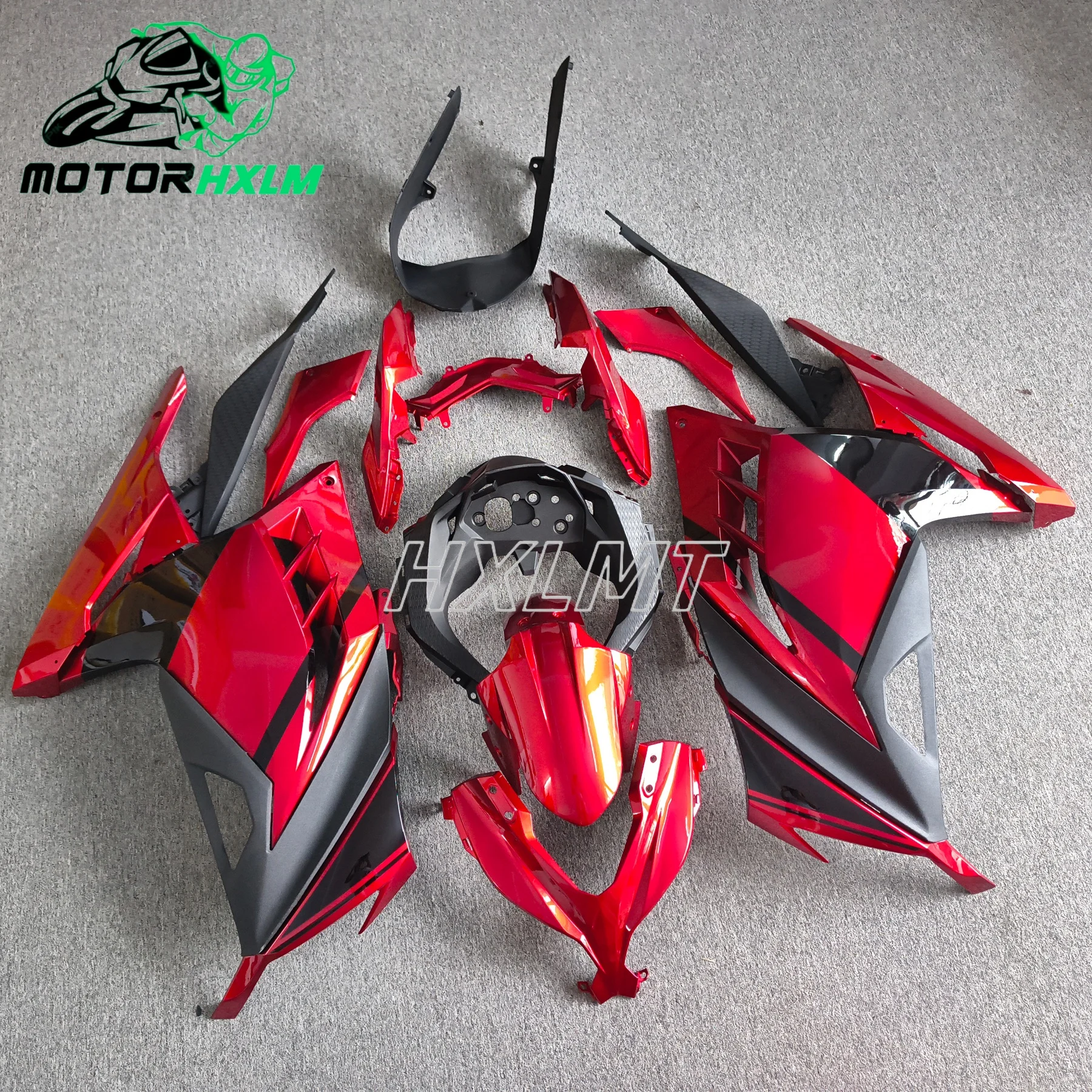 New ABS Motorcycle Fairing Kits For Kawasaki Ninja 300 2013 2014 2015 2016 2017 EX300 ZX300R Fairings Kit Set Glossy Black 3