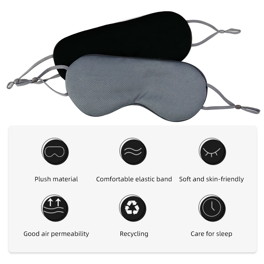 Universal Shading Sleep Aid Eye Face Mask Double-sided Sleeping Eye Mask Ventilation Lunch Break Eye Mask Breathable Eyeshade image 6