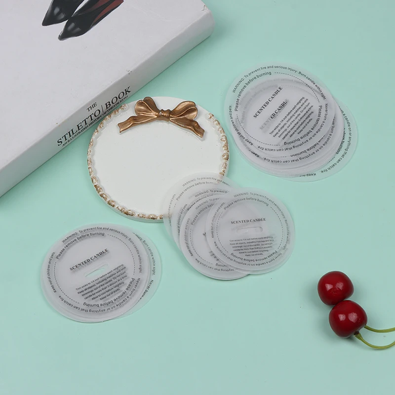 10Pcs DIY Handmade Candle Sticker Cup Labels Dustproof Paper for Scented Candles