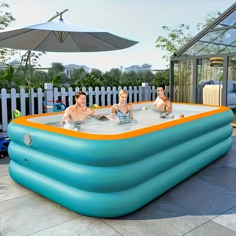3/4-layer Home Inflatable Swimming Pool,PVC Thickened Reinforced Material Quickly Open Simple Inflatable,various Sizes Available