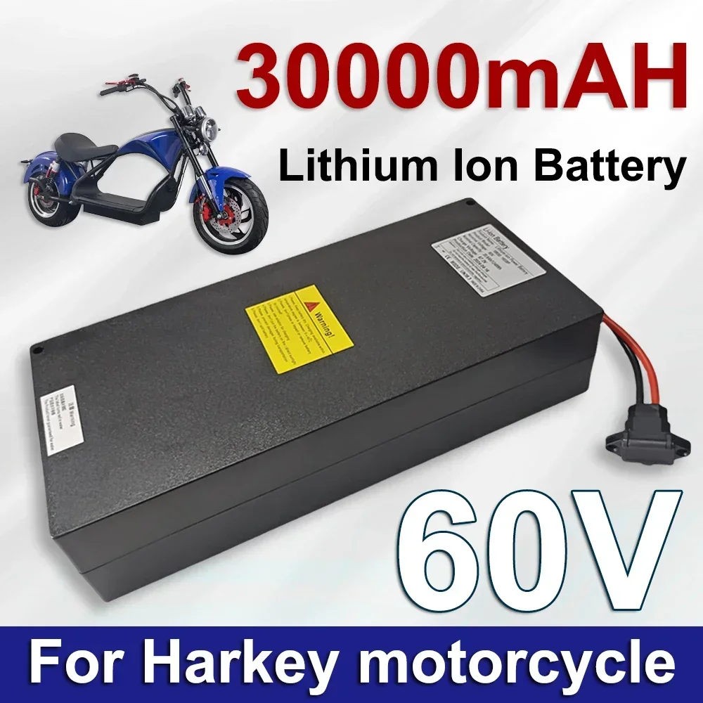 For Harley Electric Car Lithium Battery Waterproof 18650 Battery 60V 30Ah Two Wheel Foldable Citycoco Electric Scooter Bicycle