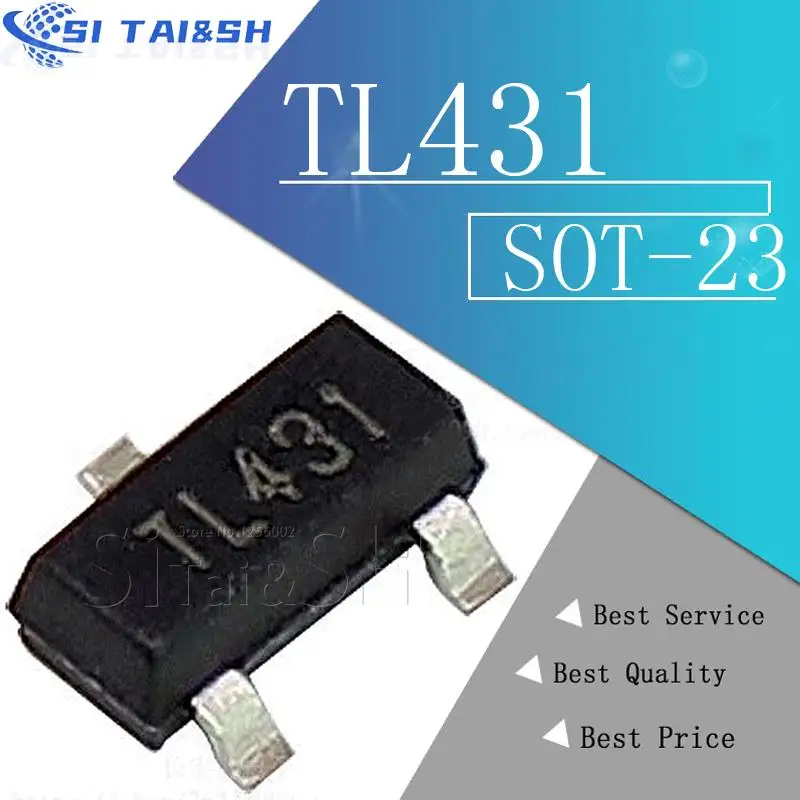 

Si Tai&SH 50PCS TL431 SOT TL431A SOT-23 431 SOT SMD new voltage regulator Data system
