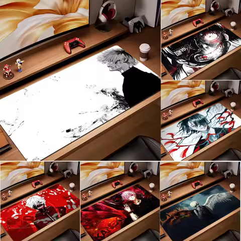 Anime Tokyo Ghoul Gaming Mouse Pad Computer Keyboard Desk Mat Non Slip Washable Home Office Accessories E-sports Laptop Mousepad